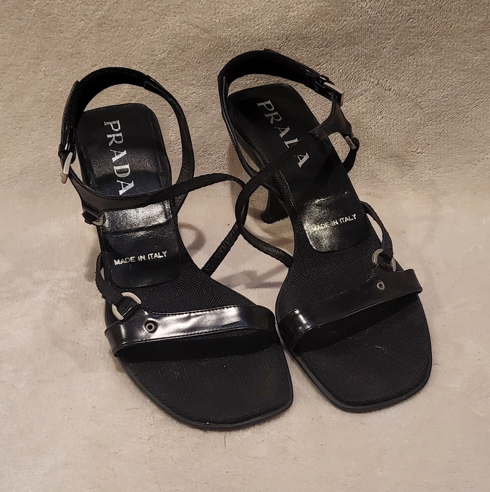 Prada Black Women's Sandals Worn 2x